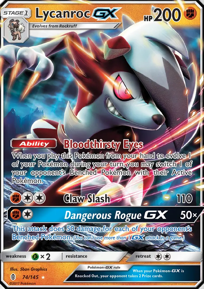 Image of the card Lycanroc GX