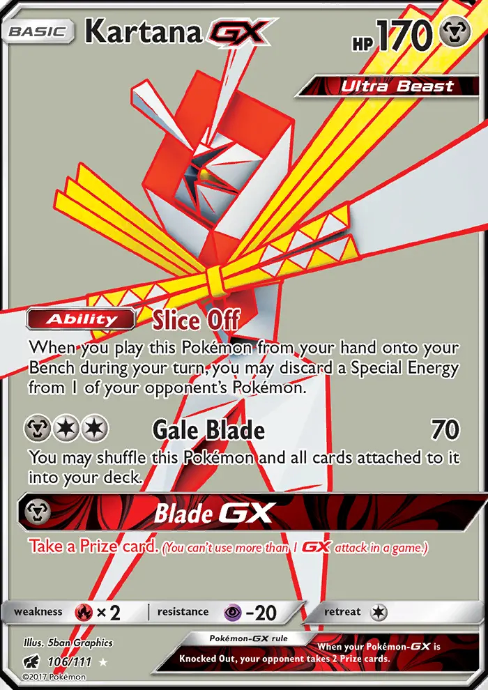 Image of the card Kartana GX