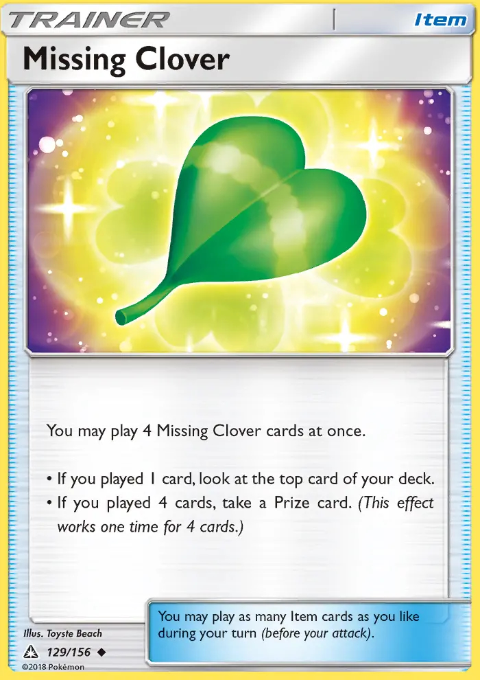 Image of the card Missing Clover