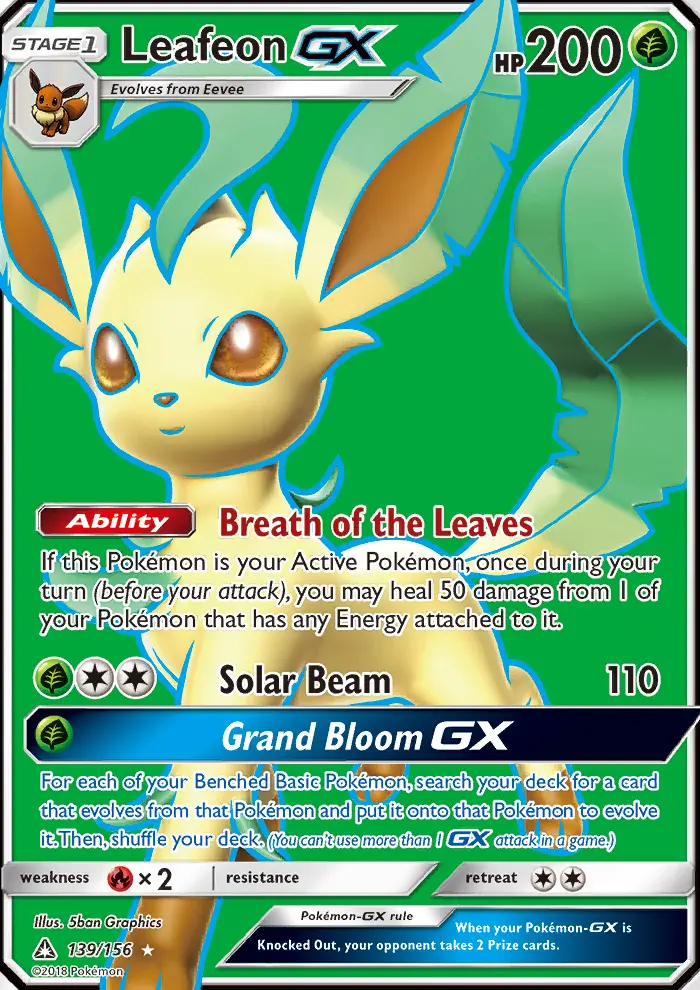 Image of the card Leafeon GX