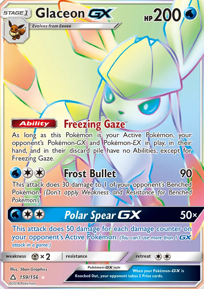 Image of the card Glaceon GX