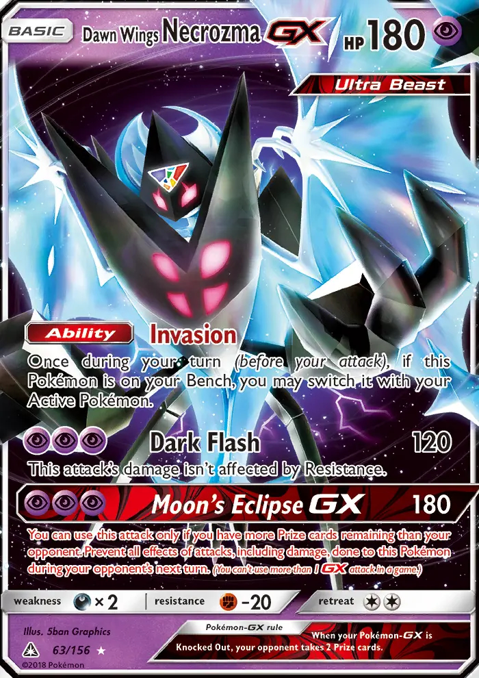 Image of the card Dawn Wings Necrozma GX