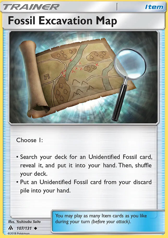Image of the card Fossil Excavation Map