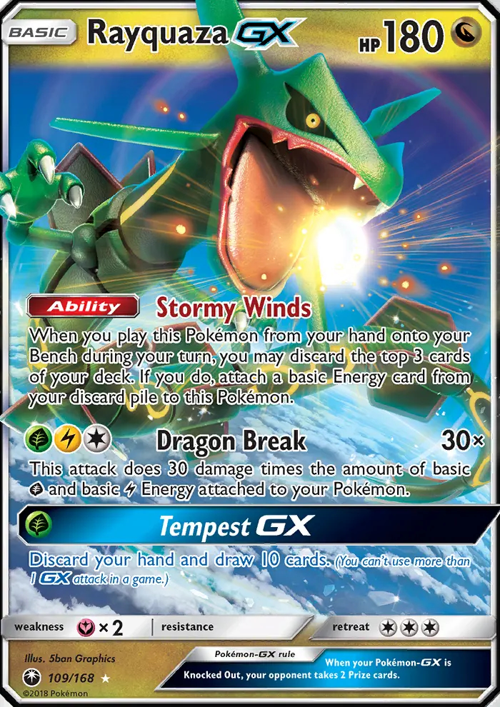 Image of the card Rayquaza GX