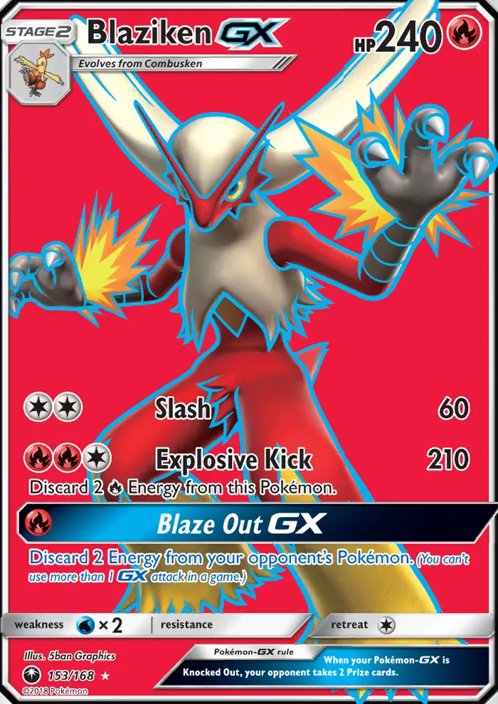Image of the card Blaziken GX