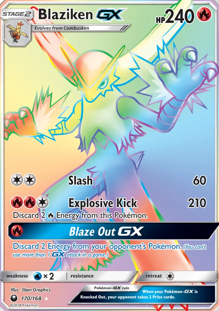 Image of the card Blaziken GX