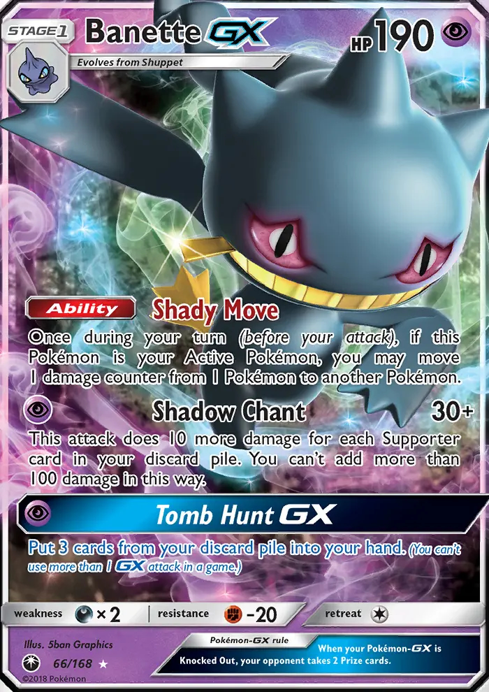 Image of the card Banette GX