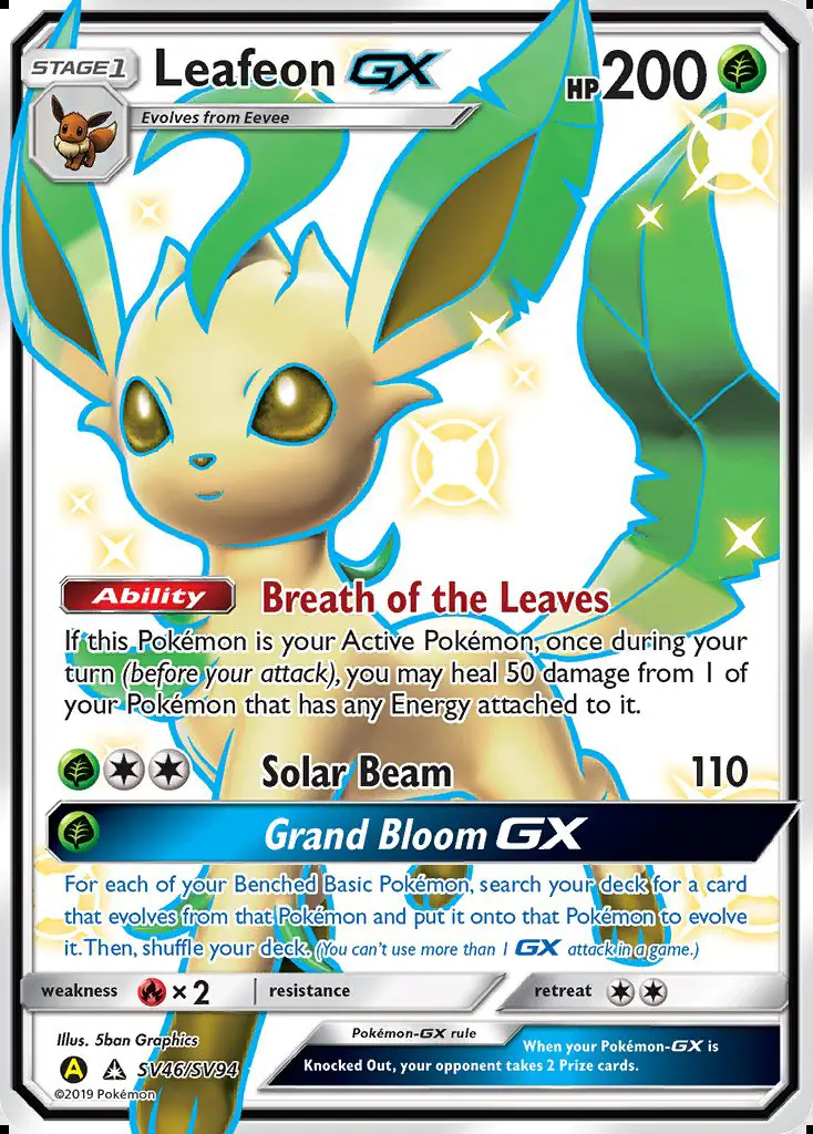 Image of the card Leafeon-GX