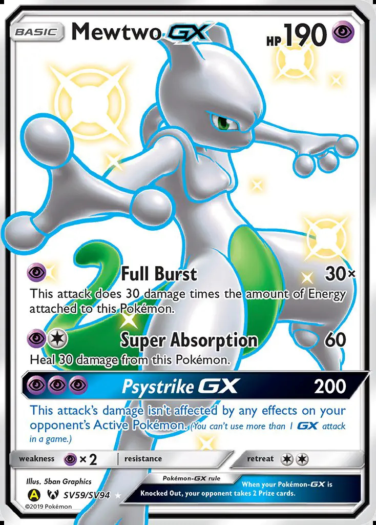 Image of the card Mewtwo-GX