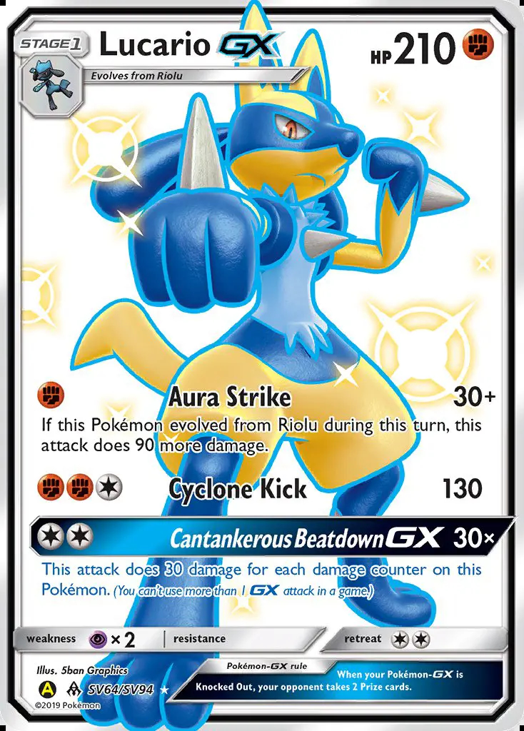 Image of the card Lucario-GX