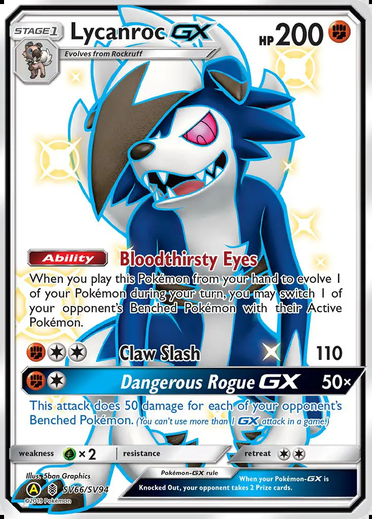 Image of the card Lycanroc-GX
