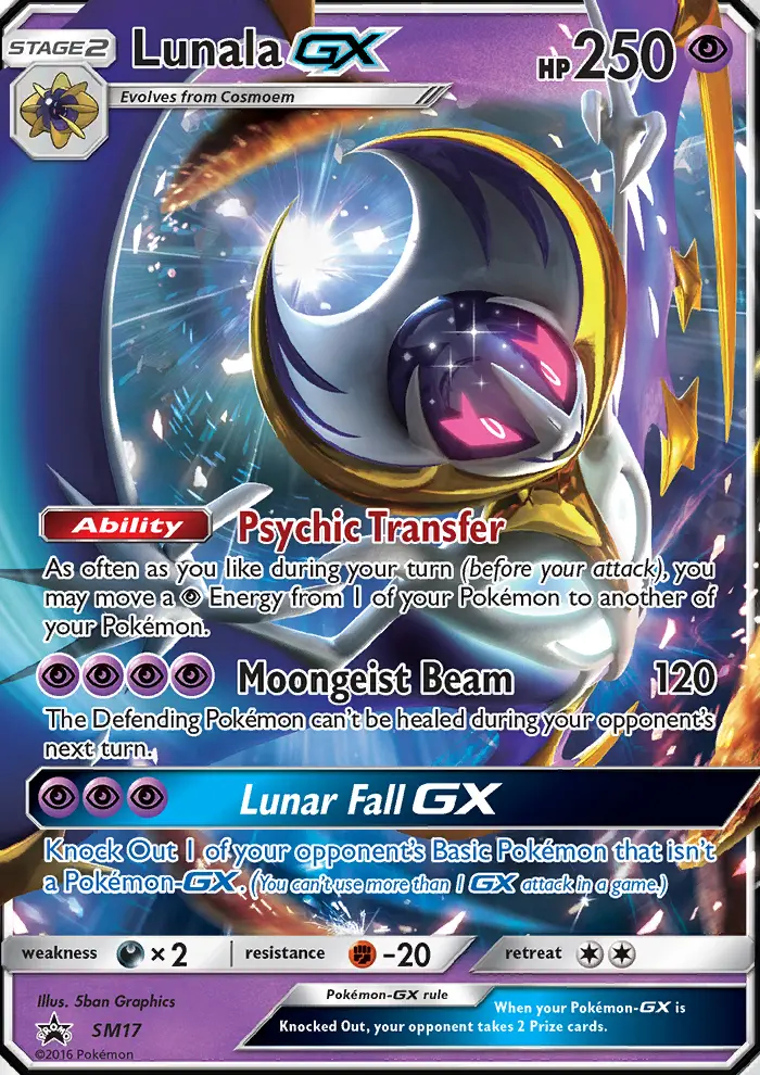 Image of the card Lunala GX