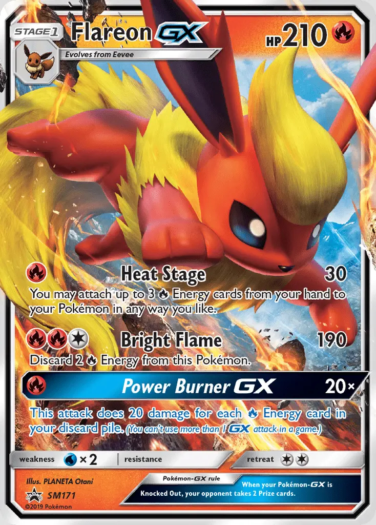 Image of the card Flareon GX