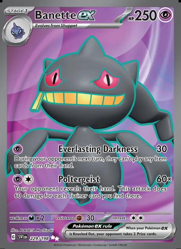 Image of the card Banette ex