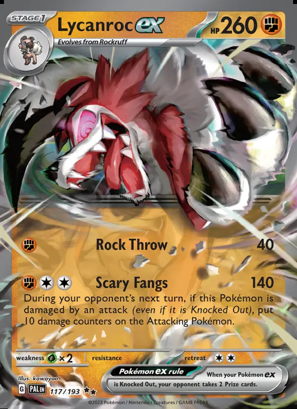 Image of the card Lycanroc ex