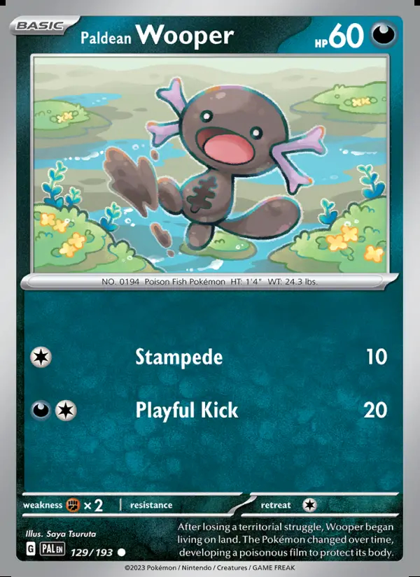 Image of the card Paldean Wooper