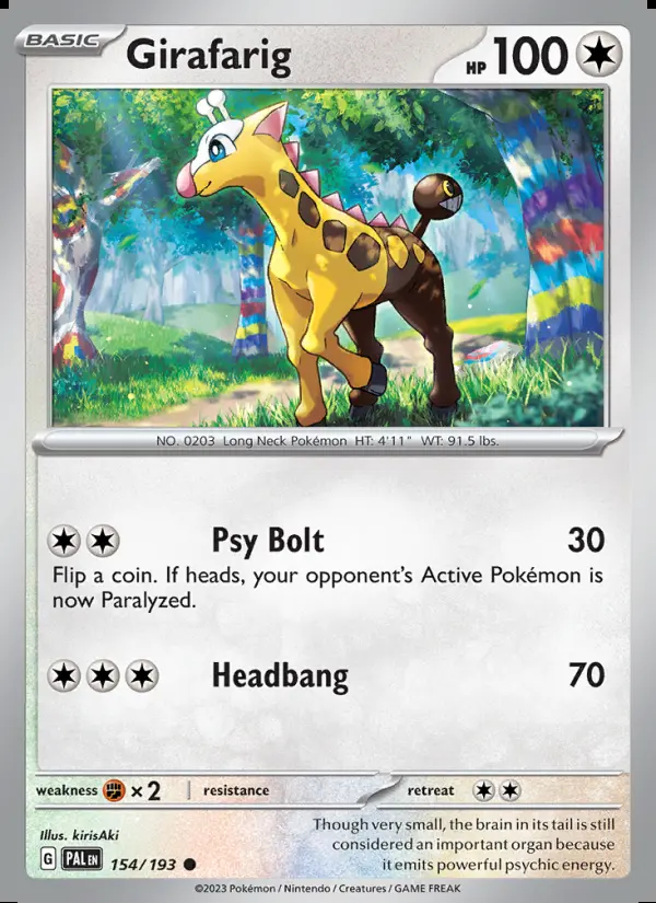 Image of the card Girafarig