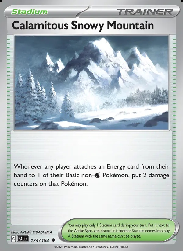 Image of the card Calamitous Snowy Mountain