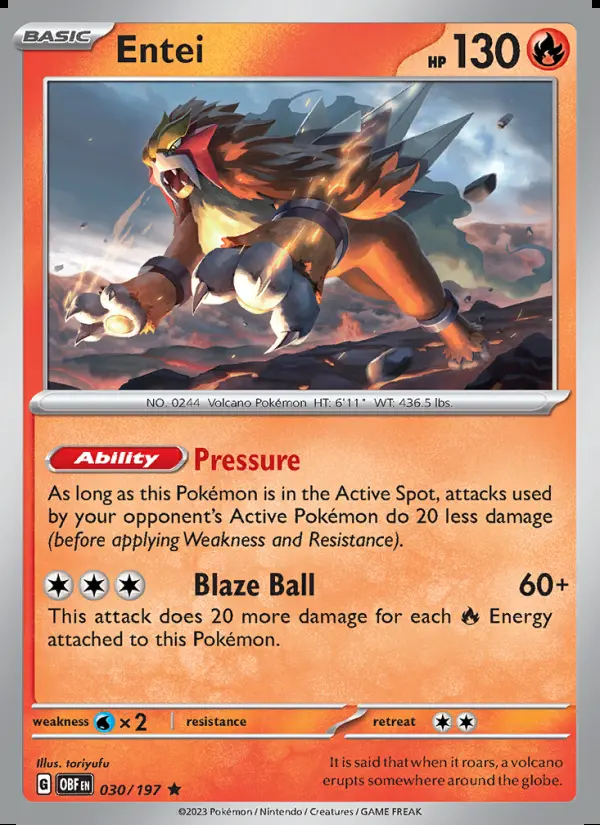 Image of the card Entei