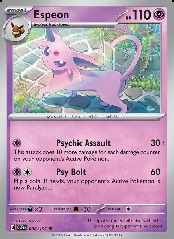 Image of the card Espeon