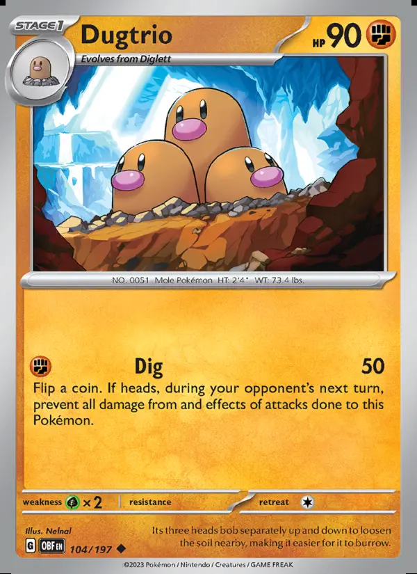 Image of the card Dugtrio