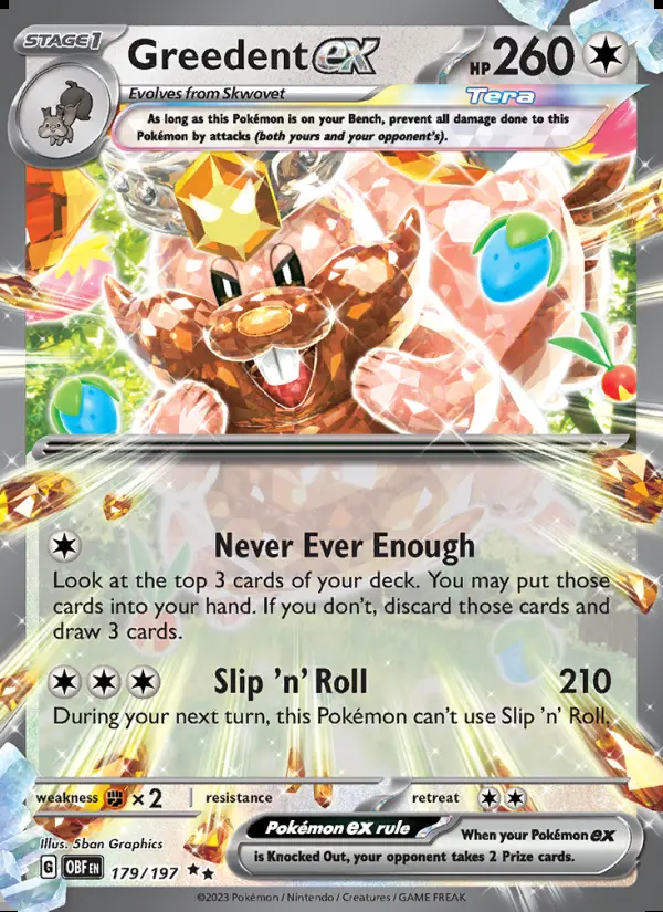 Image of the card Greedent ex