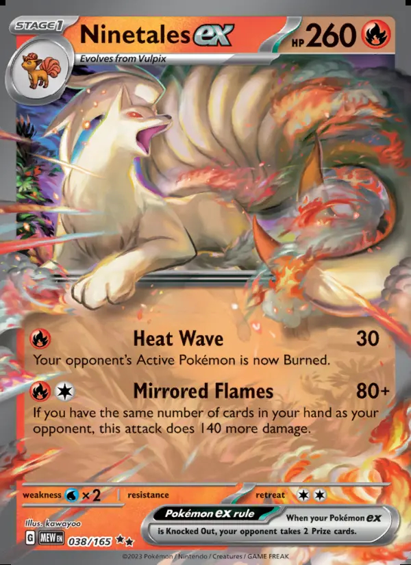 Image of the card Ninetales ex
