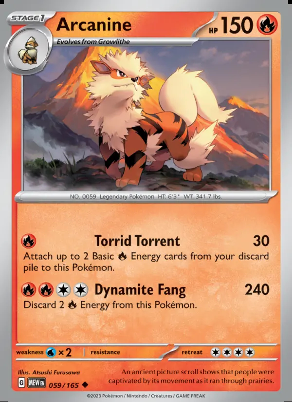 Image of the card Arcanine