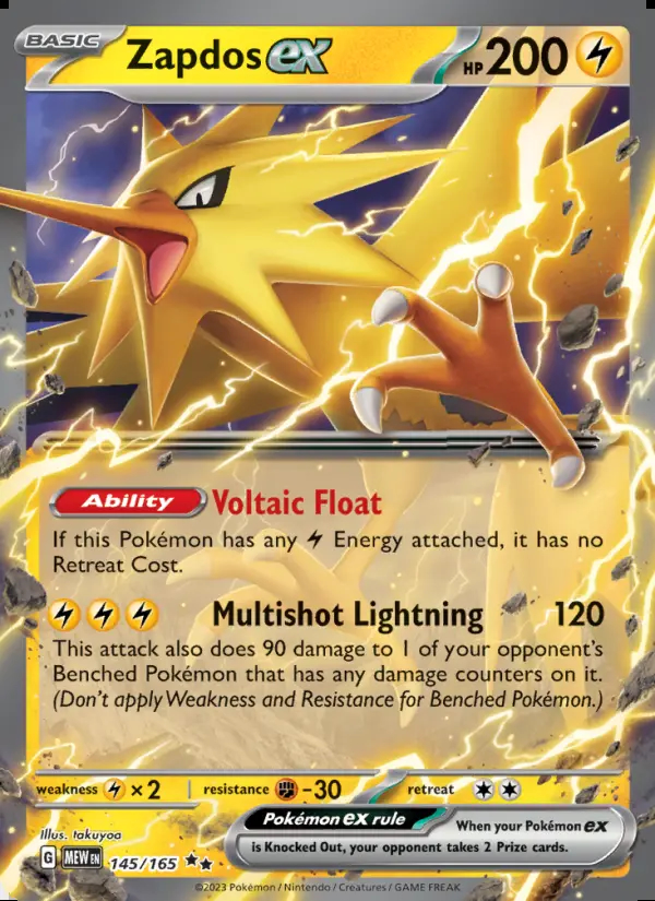 Image of the card Zapdos ex