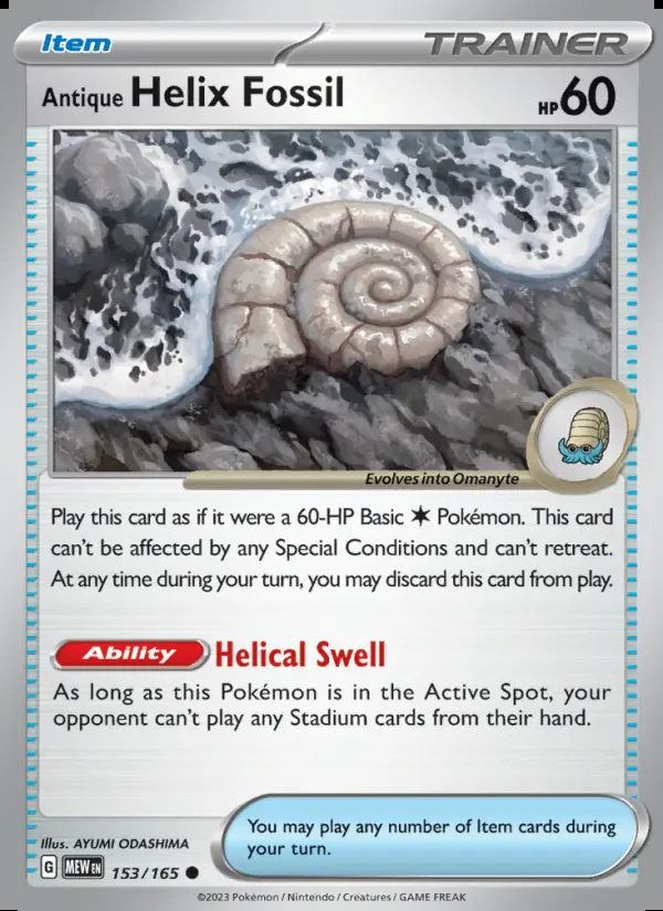Image of the card Antique Helix Fossil
