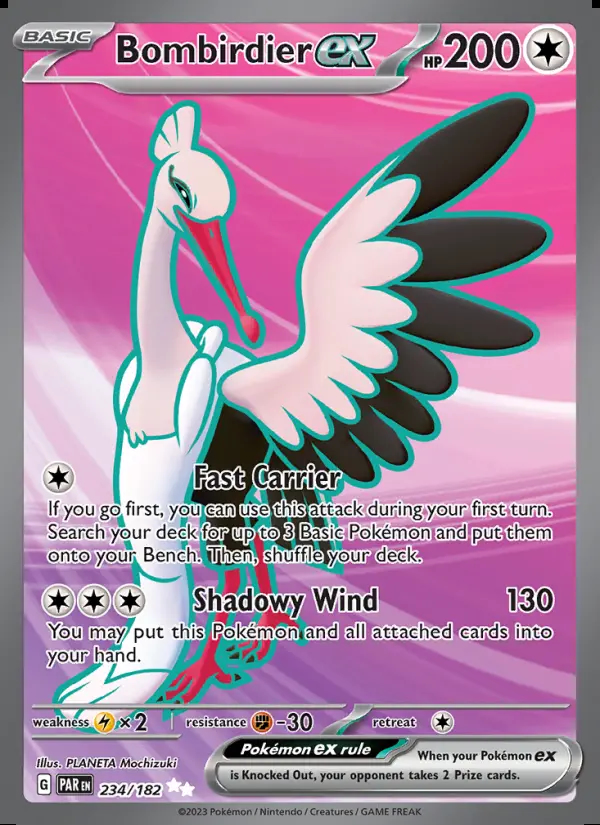 Image of the card Bombirdier ex