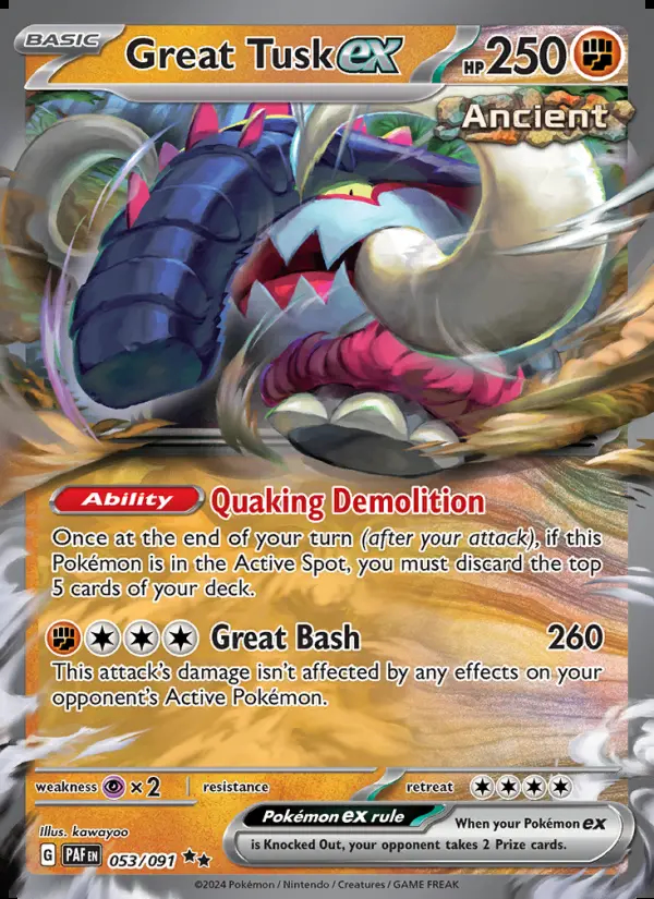 Image of the card Great Tusk ex