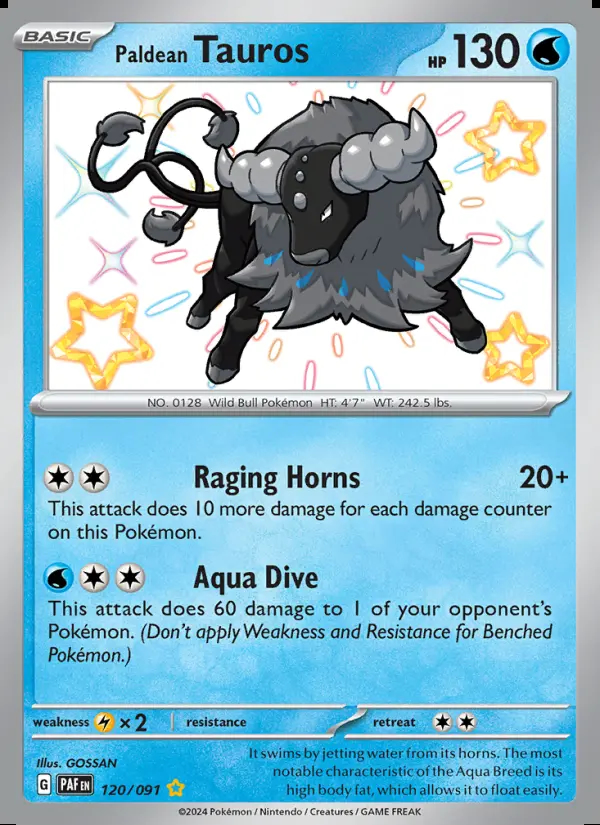 Image of the card Paldean Tauros