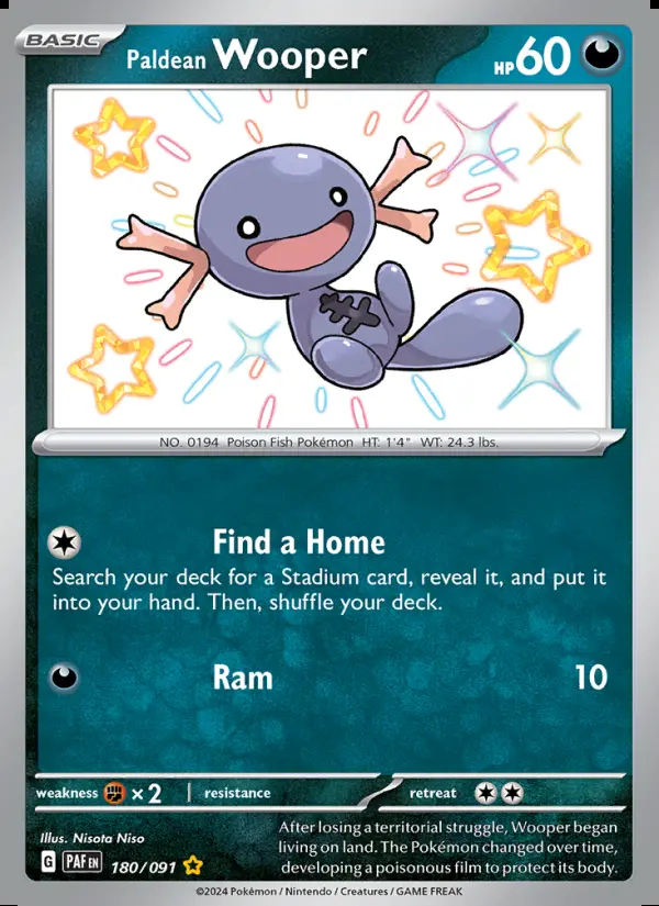 Image of the card Paldean Wooper
