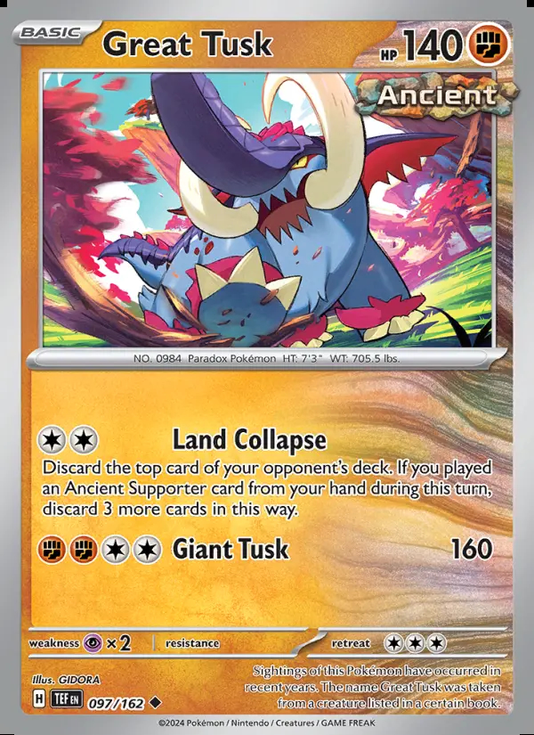 Image of the card Great Tusk