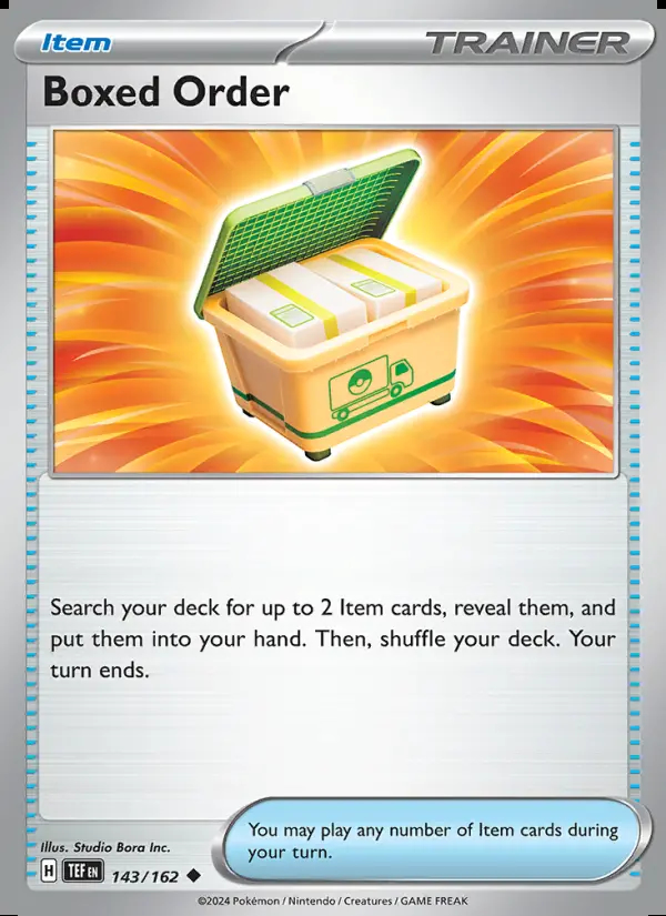 Image of the card Boxed Order