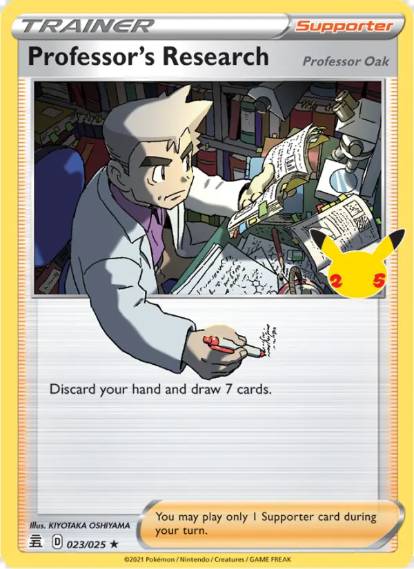 Image of the card Professor's Research (Professor Oak)