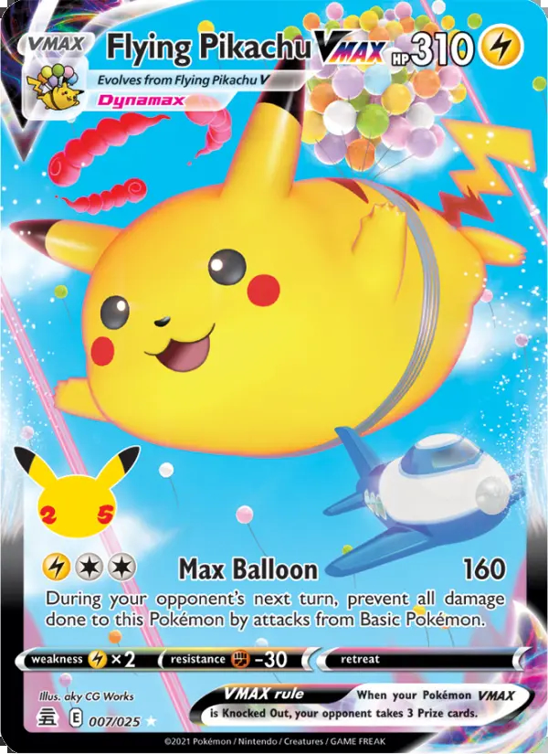Image of the card Flying Pikachu VMAX