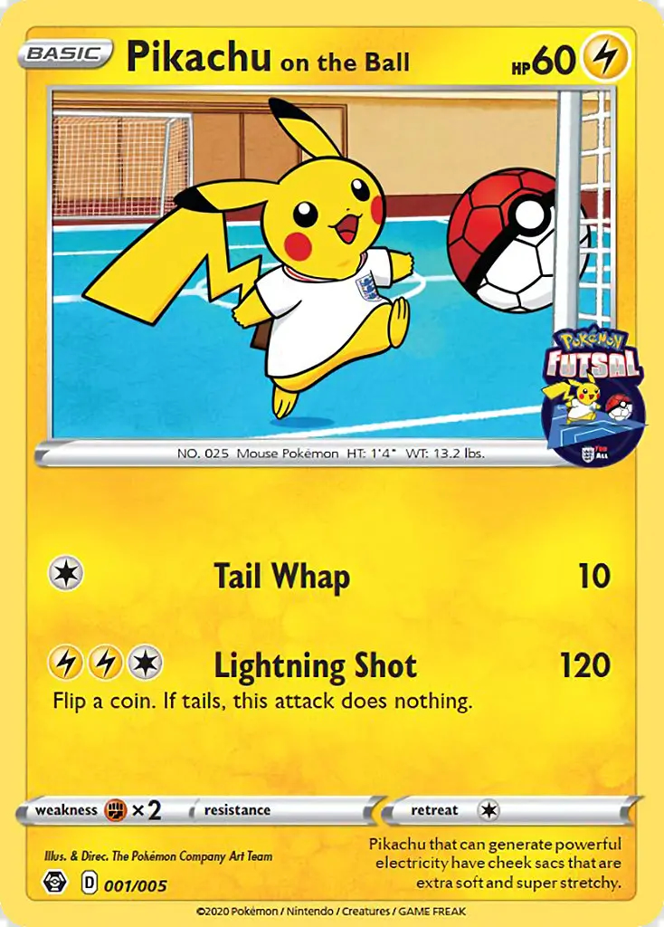 Image of the card Pikachu on the Ball