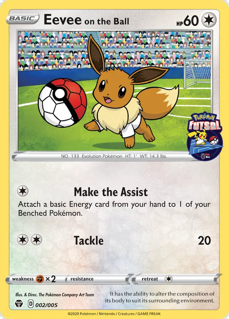 Image of the card Eevee on the Ball