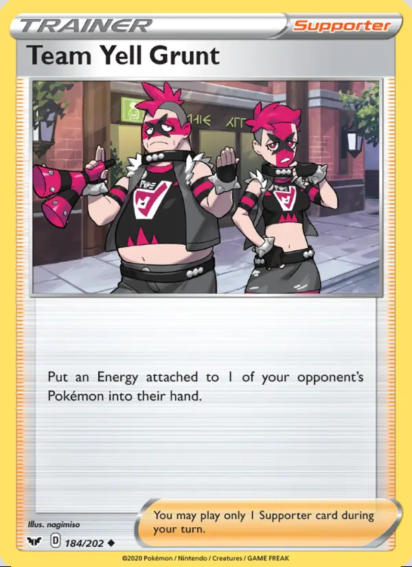 Image of the card Team Yell Grunt