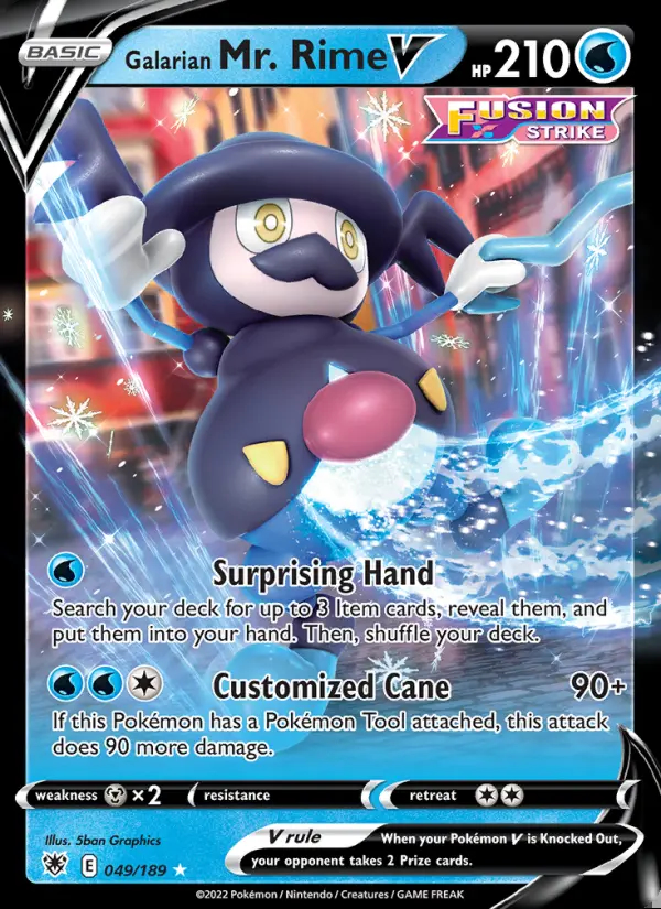 Image of the card Galarian Mr. Rime V