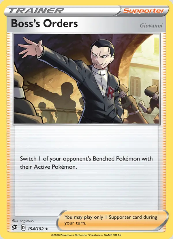 Image of the card Boss's Orders (Giovanni)