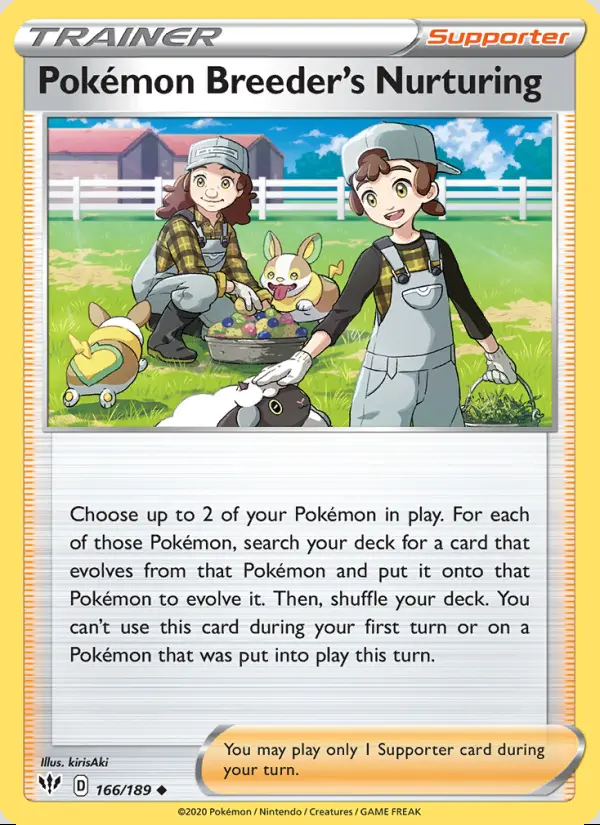 Image of the card Pokémon Breeder's Nurturing