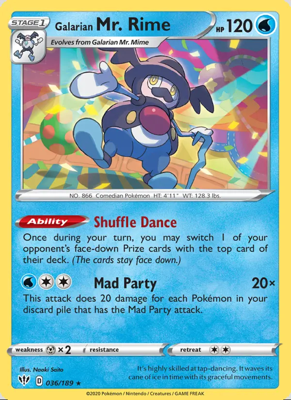 Image of the card Galarian Mr. Rime
