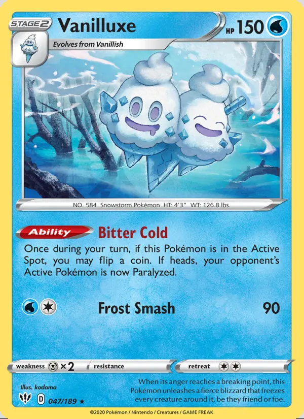 Image of the card Vanilluxe
