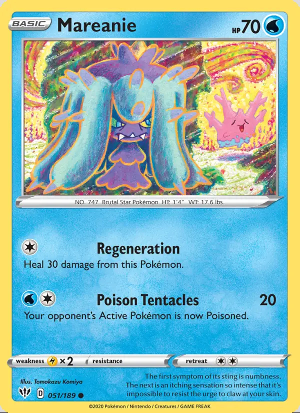 Image of the card Mareanie