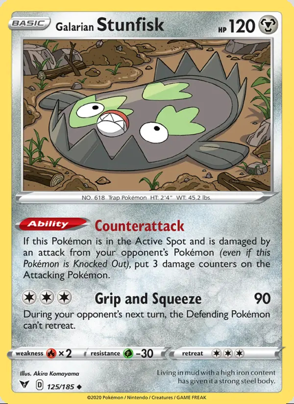 Image of the card Galarian Stunfisk