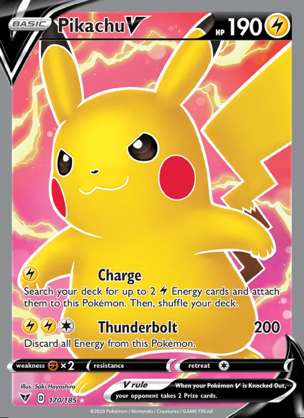 Image of the card Pikachu V