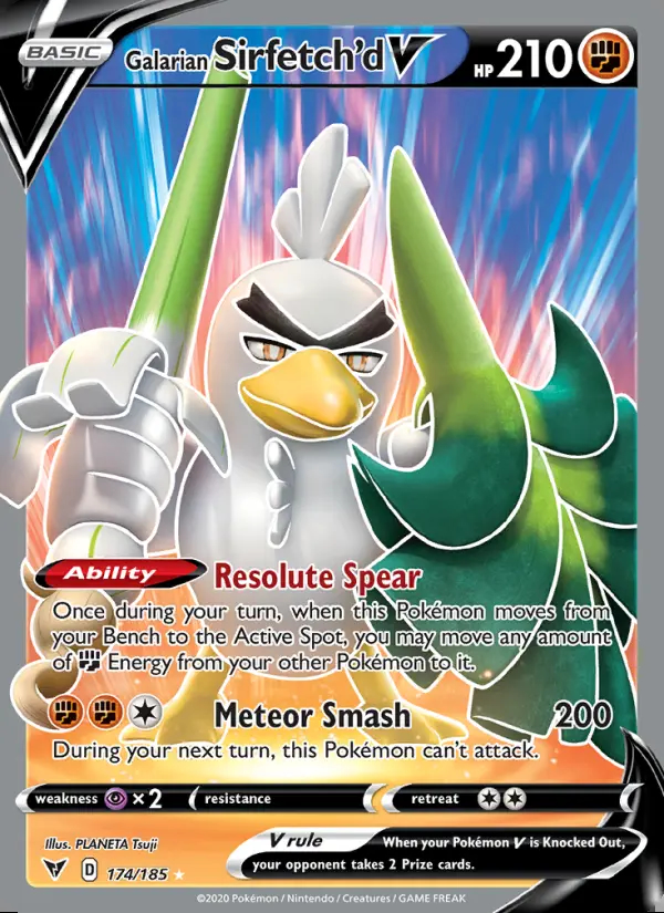 Image of the card Galarian Sirfetch'd V